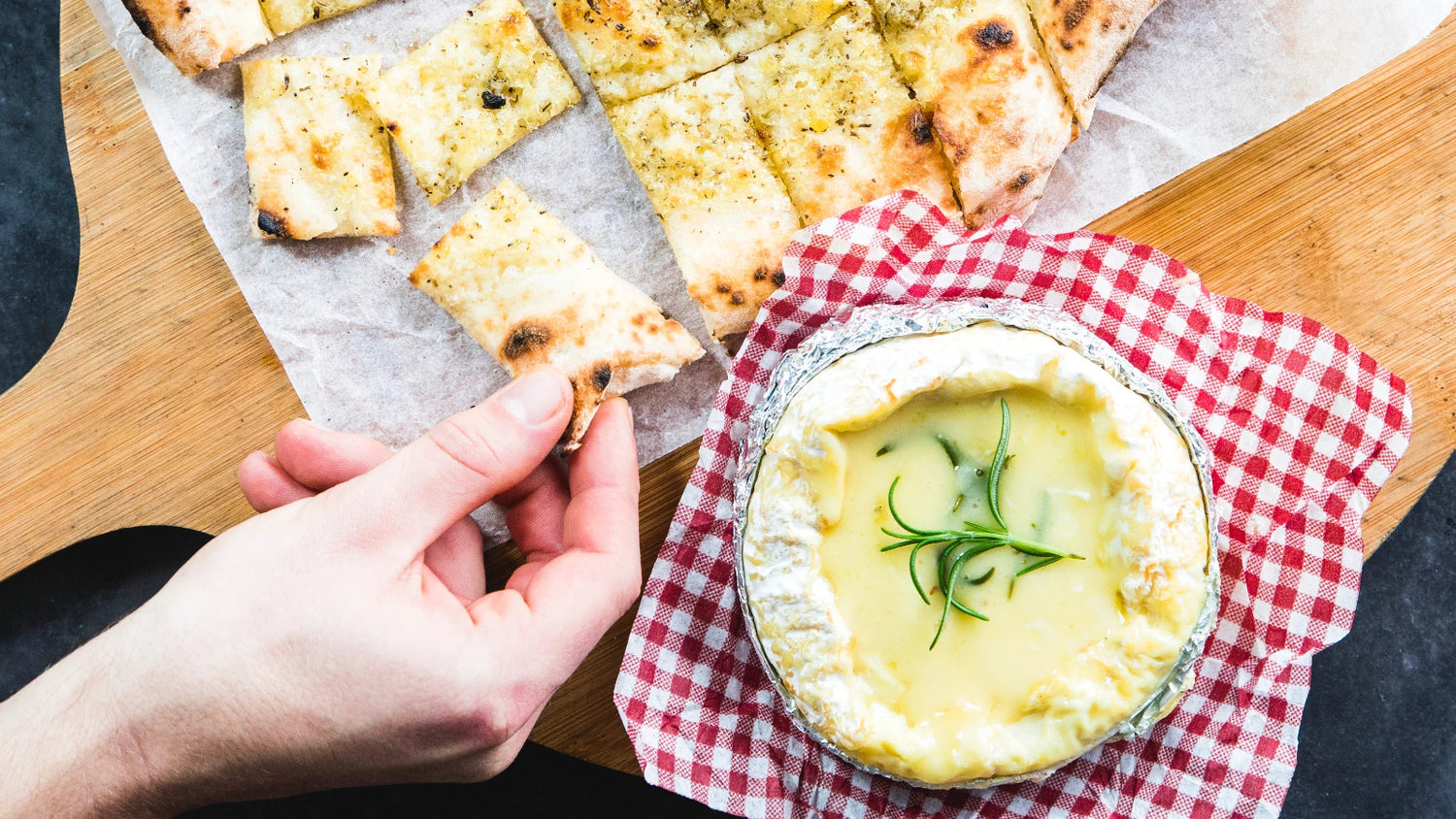 Baked Camembert & Pizza Sticks