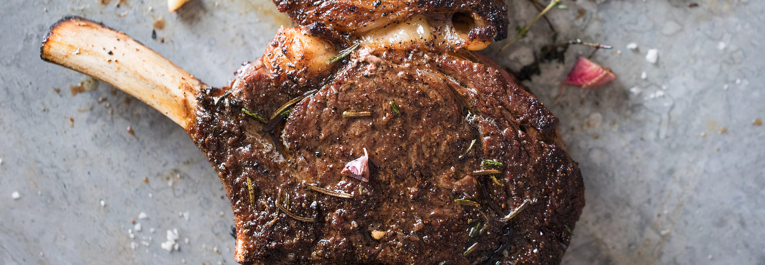 Bone-In Ribeye Steak - Gozney - Roccbox recipe poster image
