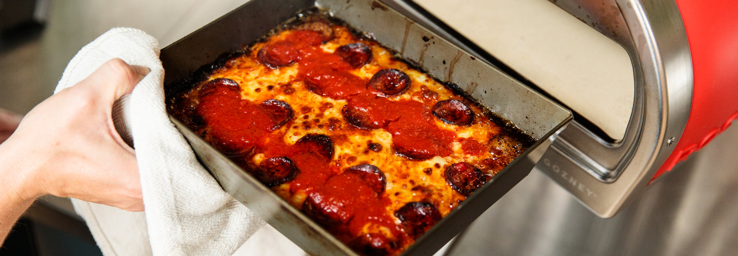 Detroit Style Pizza - Roccbox - Pizza Oven recipe poster image