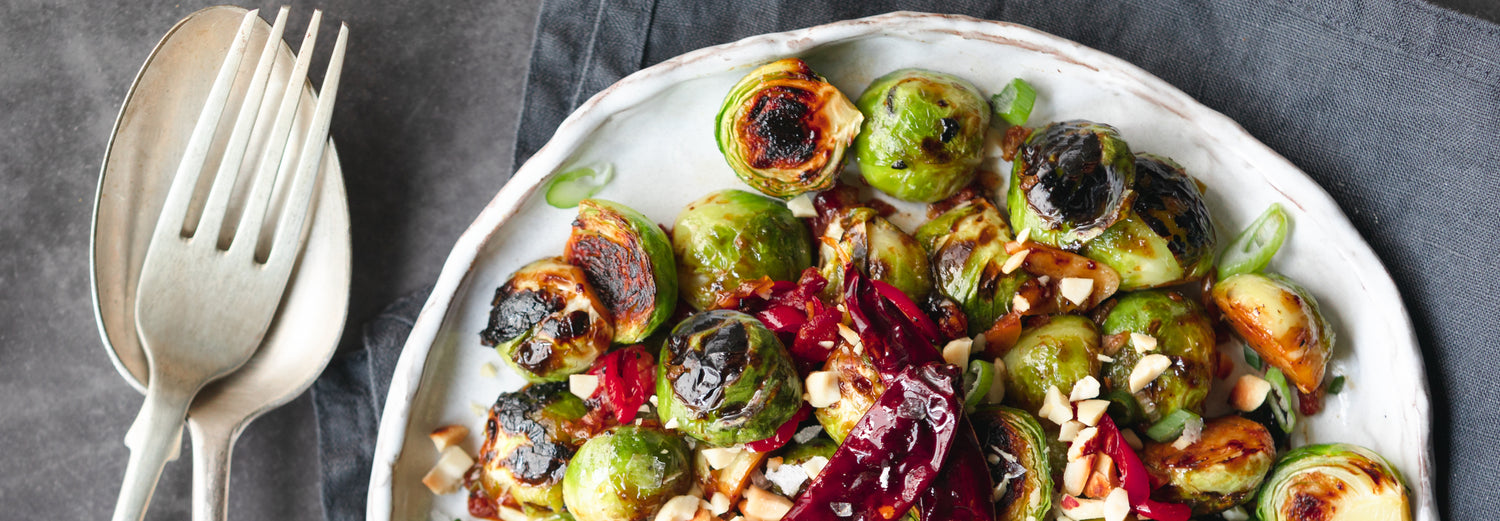 Kung Pao Brussels Sprouts - Recipe - Roccbox recipe poster image