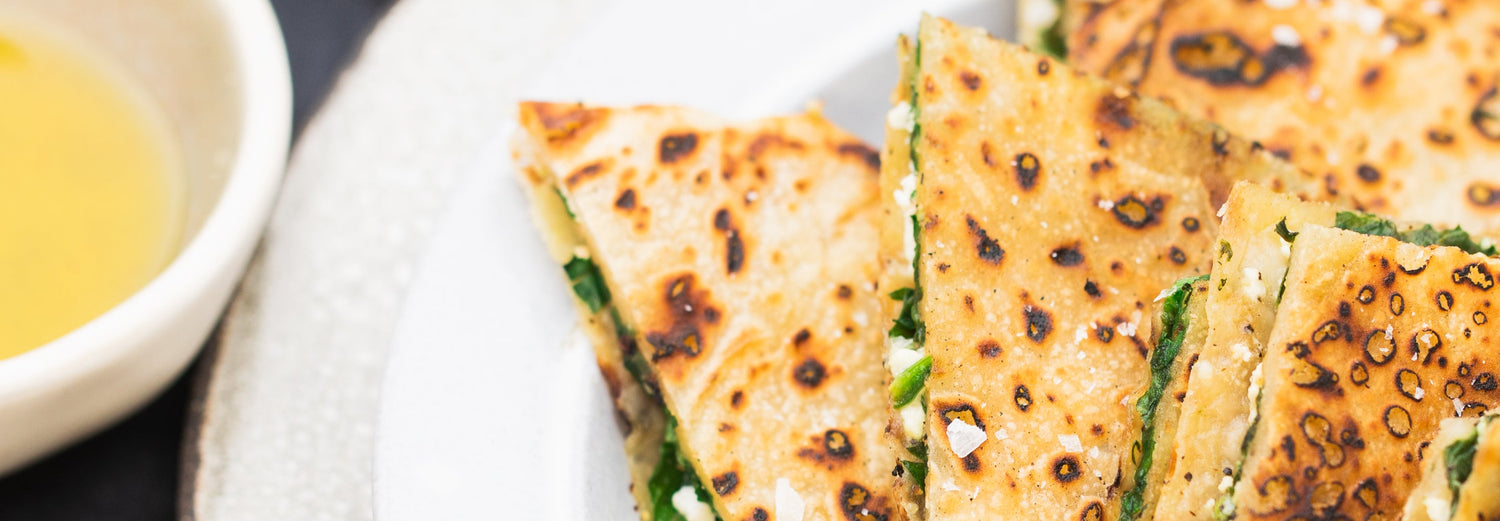 Spinach & Feta Gözleme Recipe - Gozney recipe poster image