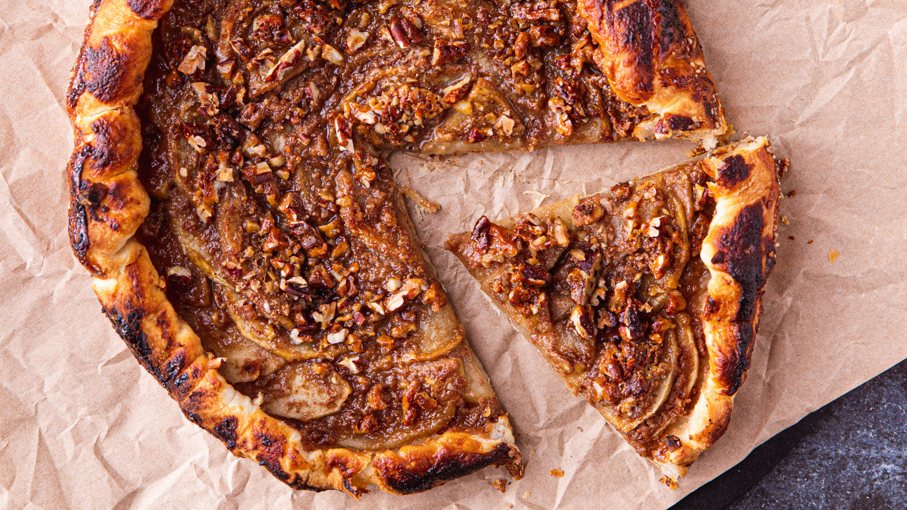 Apple galette with pecan & caramel - Gozney Recipes