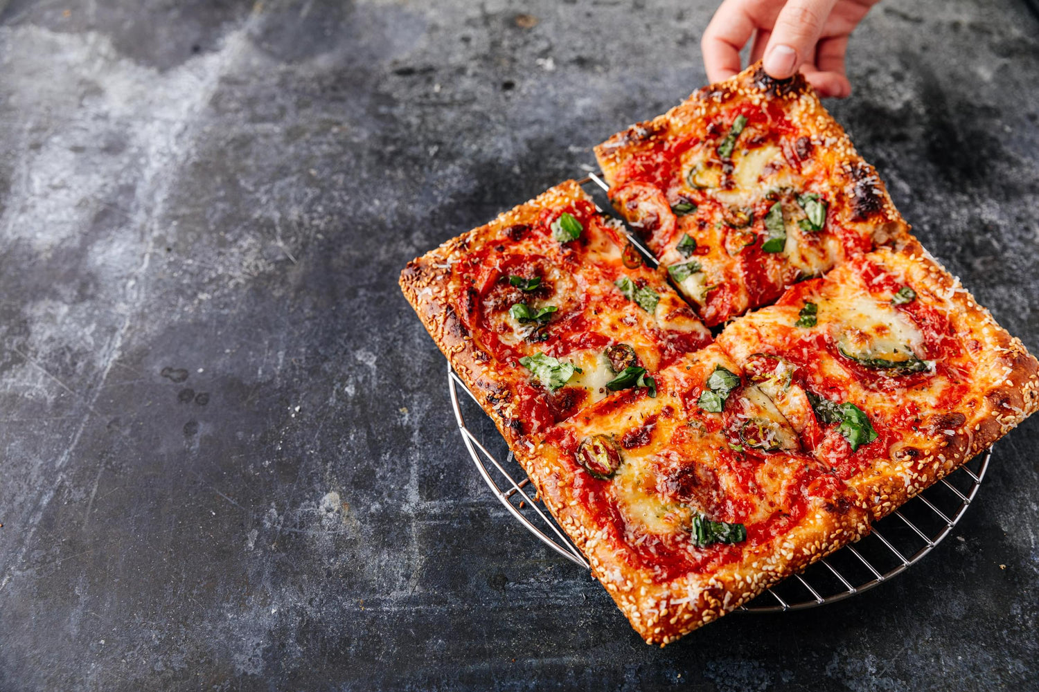 Grandma Style Pizza Recipe recipe poster image