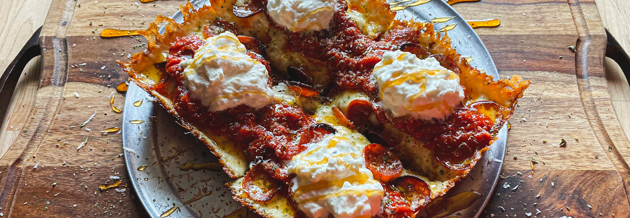 Detroit Style Pepperoni, Burrata & Hot Honey Pizza - Gozney . Roccbox