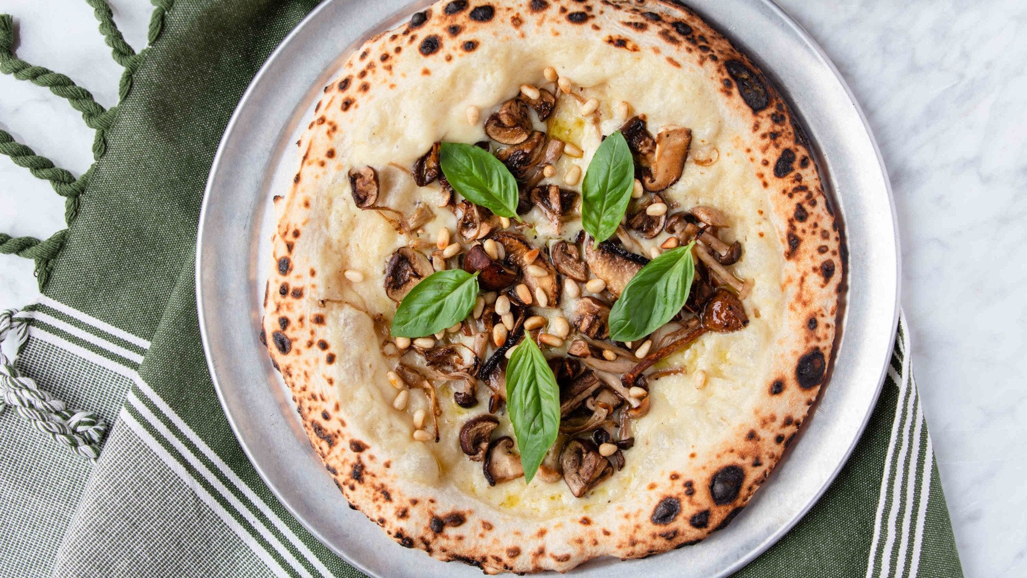 Jerusalem Artichoke, Wild Mushroom & Pine Nut Pizza - Recipe - Gozney
