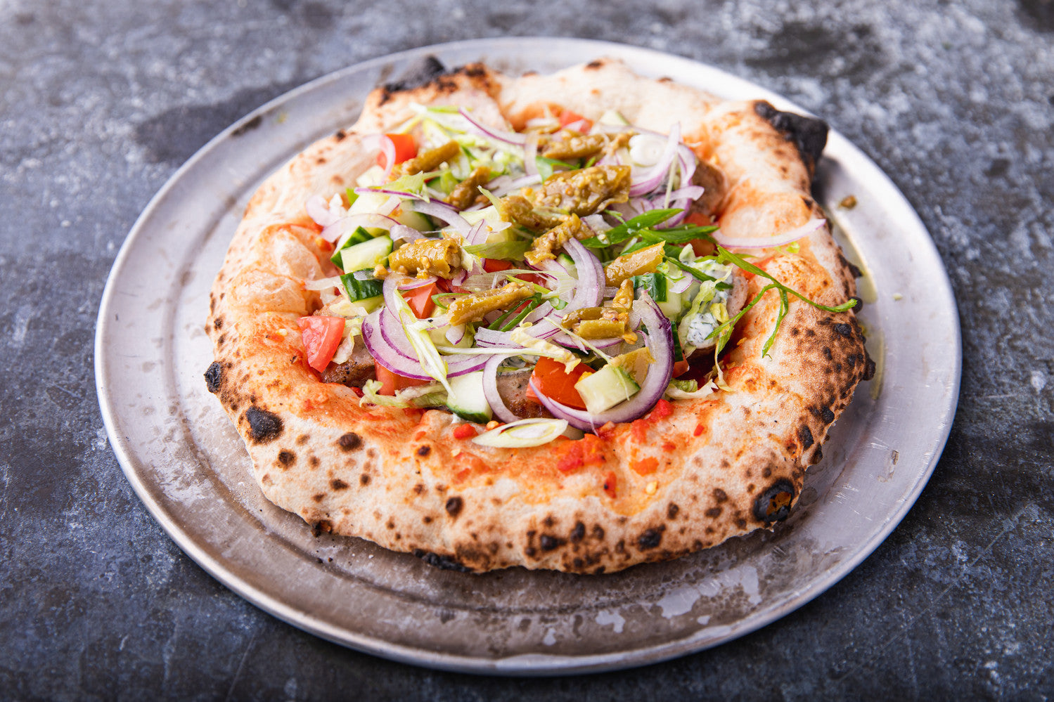 Chicken Doner Kebab Pizza - Gozney Pizza Oven