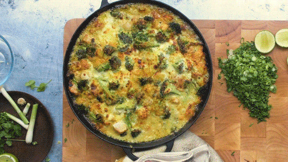 Broccoli, Chicken, Cheddar and Curry Casserole - Gozney recipe poster image