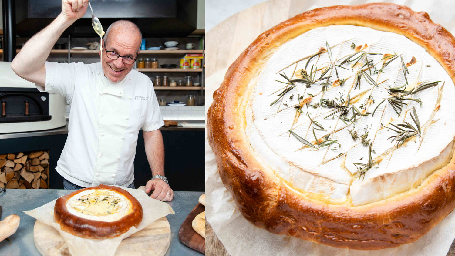 Brie in Brioche - Gozney . Roccbox recipe poster image