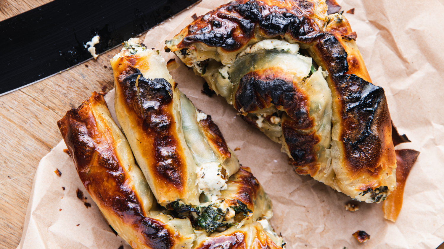 Spinach and Feta Börek recipe poster image