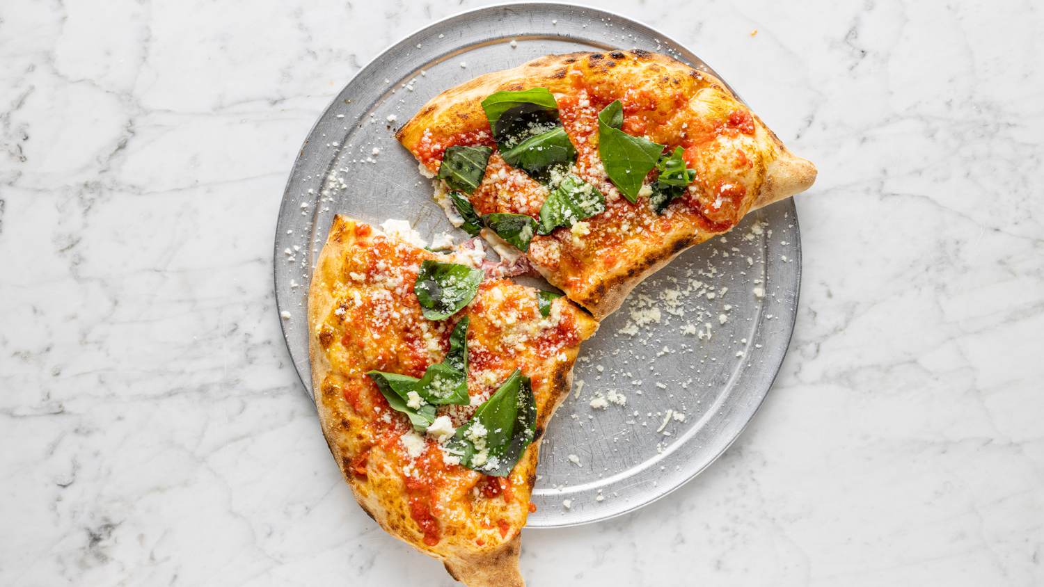 Neapolitan Calzone cut in half recipe poster image
