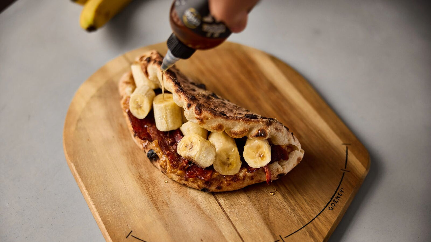 Banana and bacon sandwich