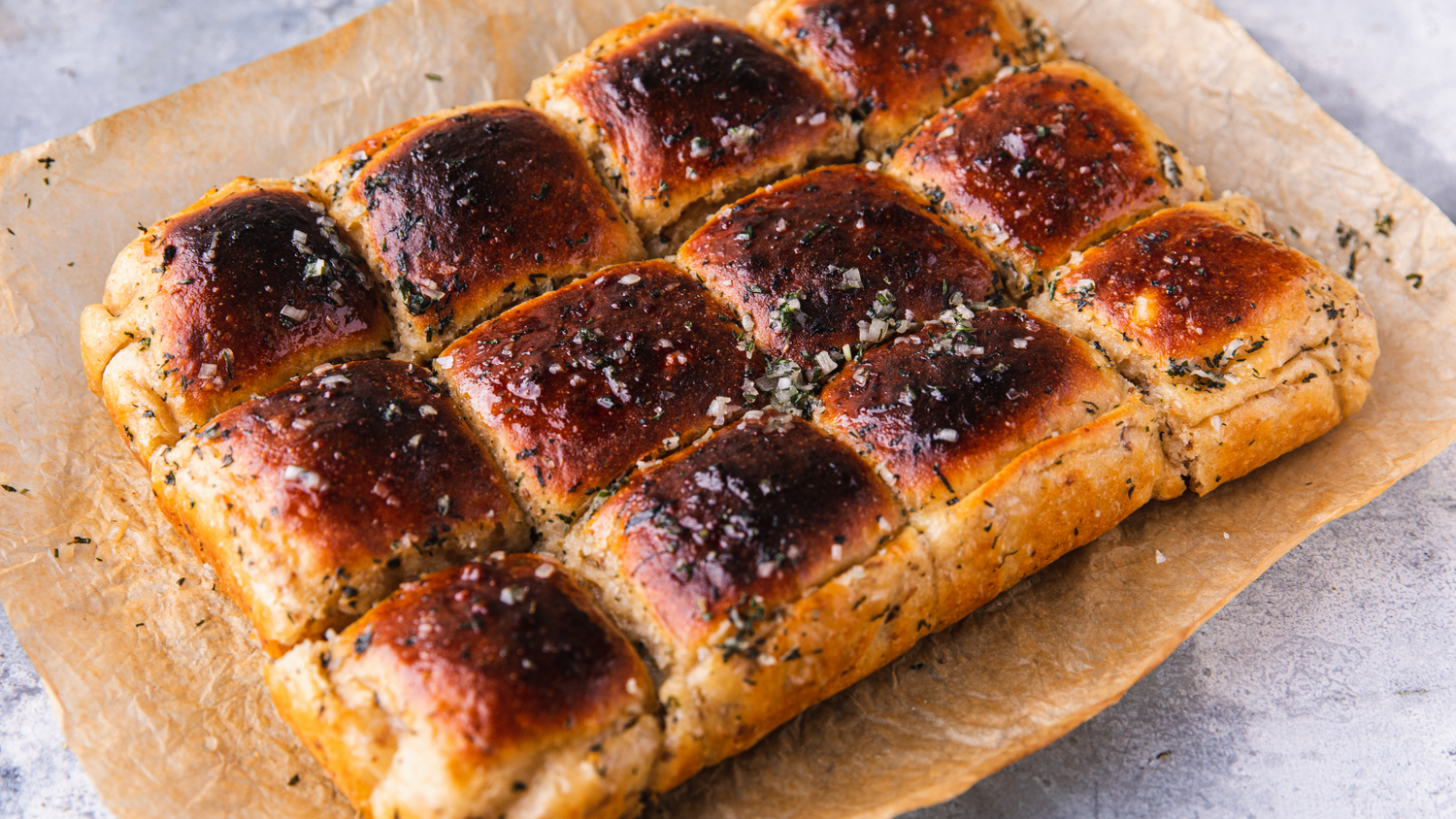 Golden Brown Potato Buns recipe poster image